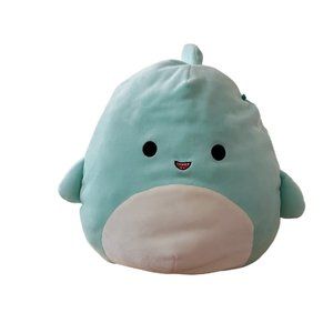 Squishmallow Sharon the Shark Teal Valentine Squad 11" Plush No Tag GUC